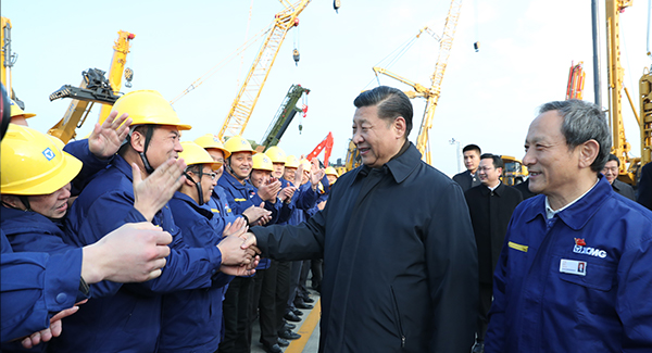 中共中央总书记、国家主席、中央军委主席习近平亲临汇彩网登录大厅集团考察调研