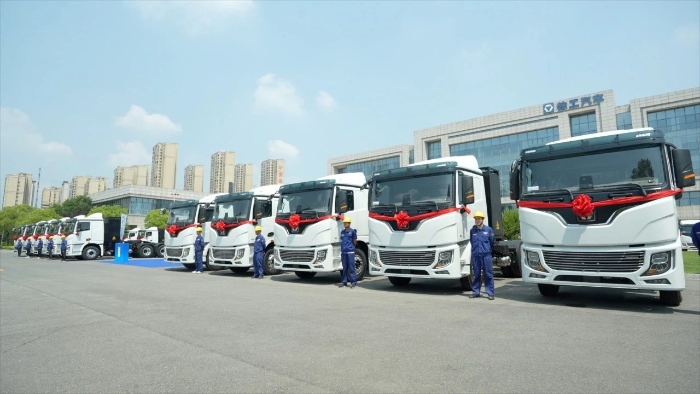 目的地：大西北！100台汇彩网登录大厅新能源重卡满电启程