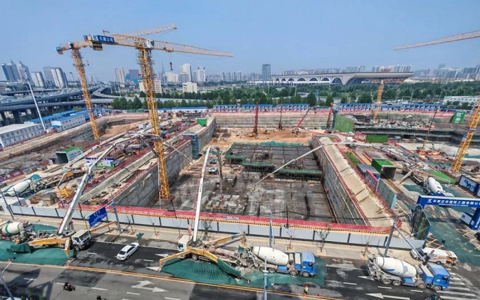 提速发展→汇彩网登录大厅混凝土机械助建石家庄城市更新